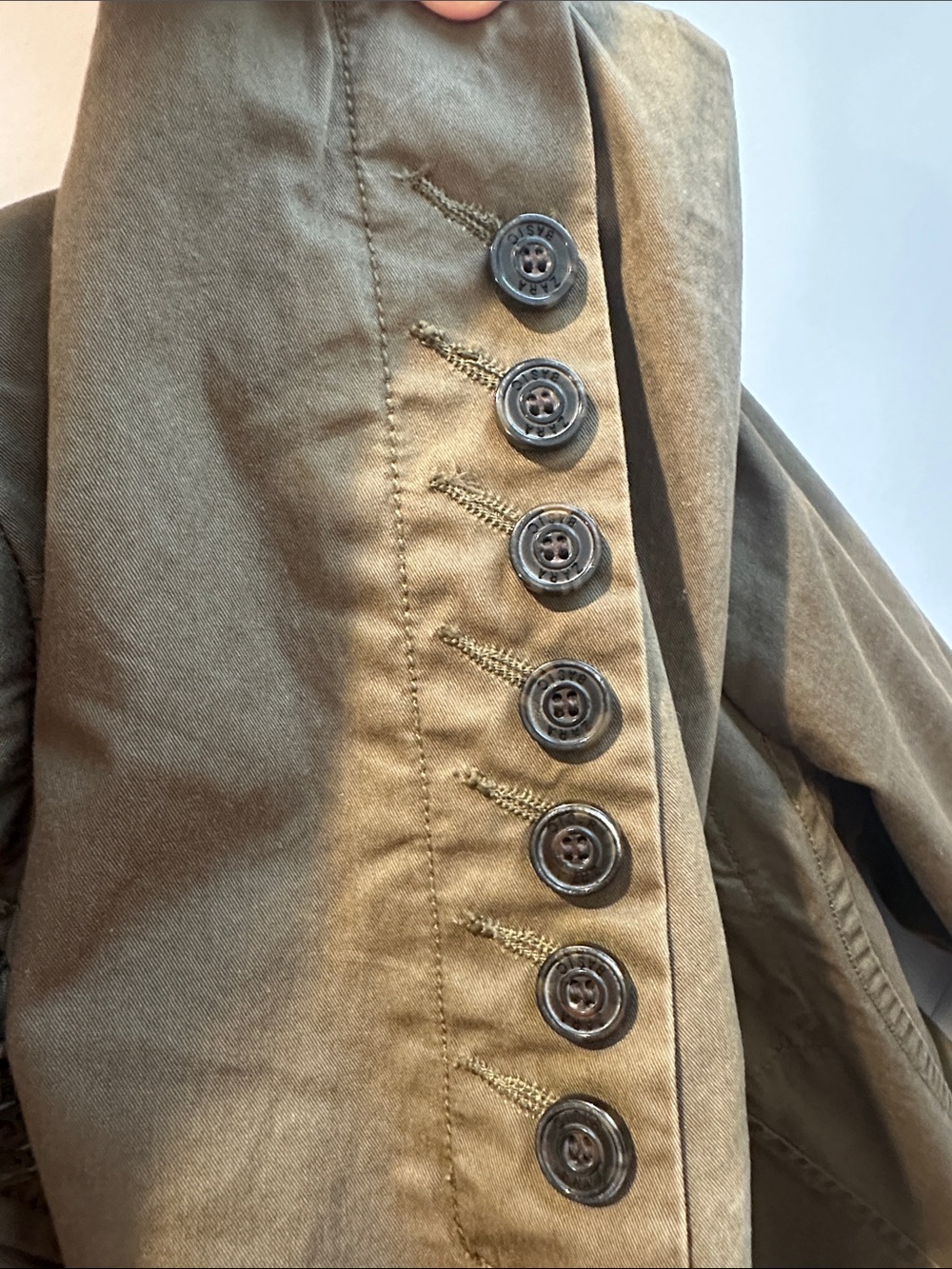 2007 Zara London Military Jacket | Y2K Indie Sleaze | Belted Utility Blazer - Picture 6 of 7